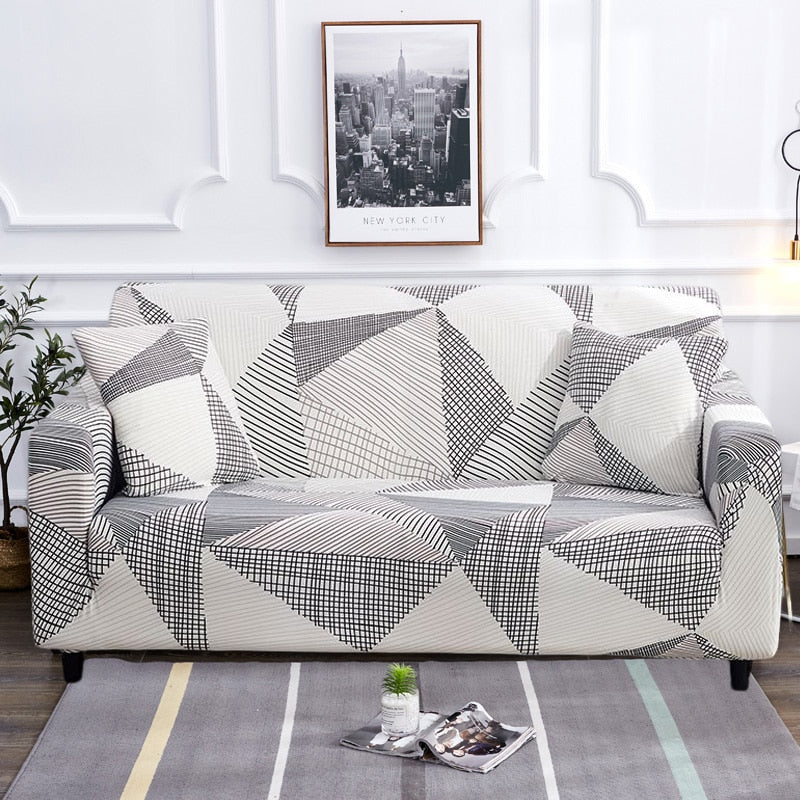 Modern rutschfeste bunte elastische Sofabezug | Brehn