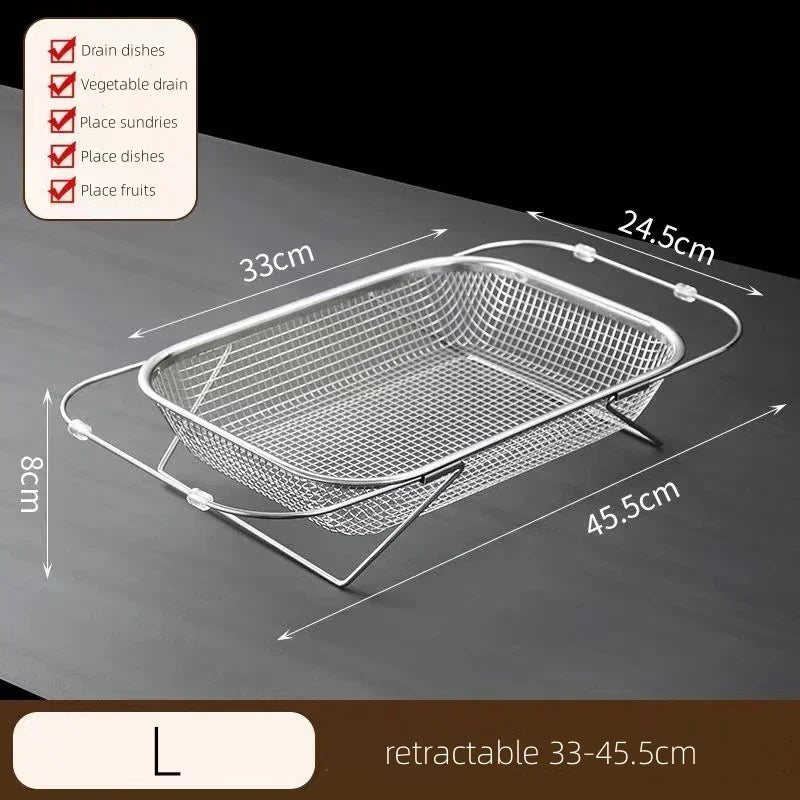 Brehn | Platzsparendes Über-der-Spüle-Mesh-Siebgestell