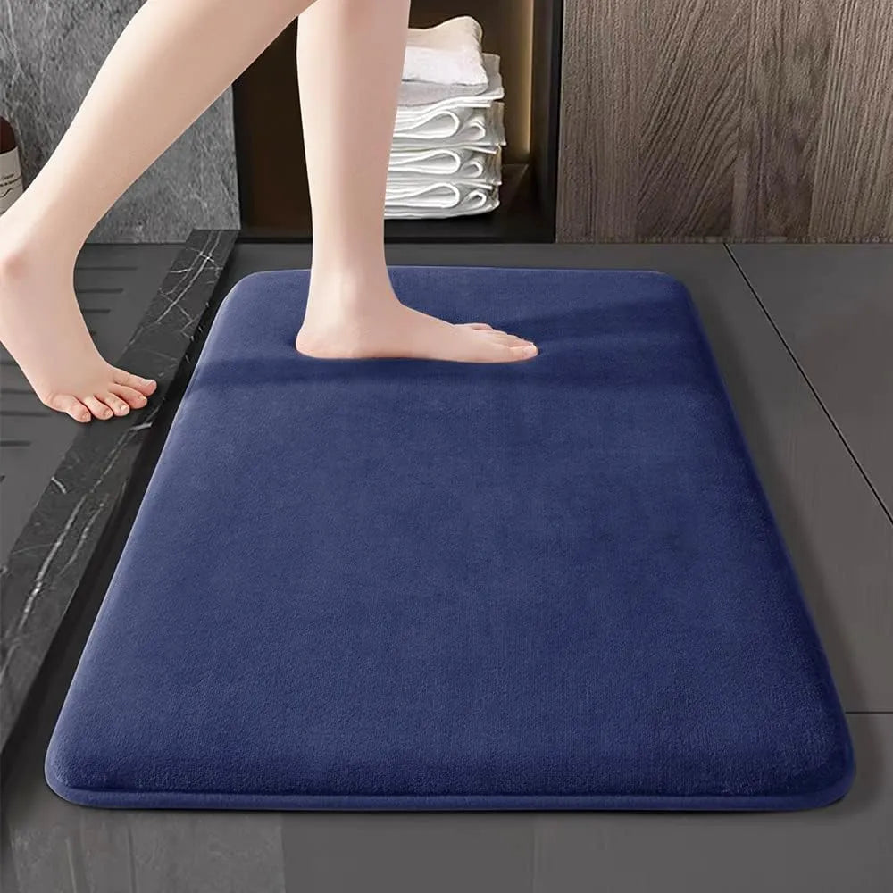 Ultra-absorbierende nordische Badematte Duschraum Bodenmatte super rutschfest gepolsterte weiche Samt-Duschmatte für das Badezimmer | Brehn