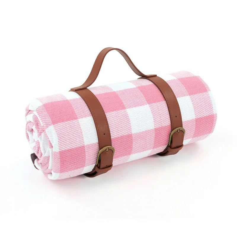 Picknickdecke wasserdicht mit Leder-Tragegurt | Brehn