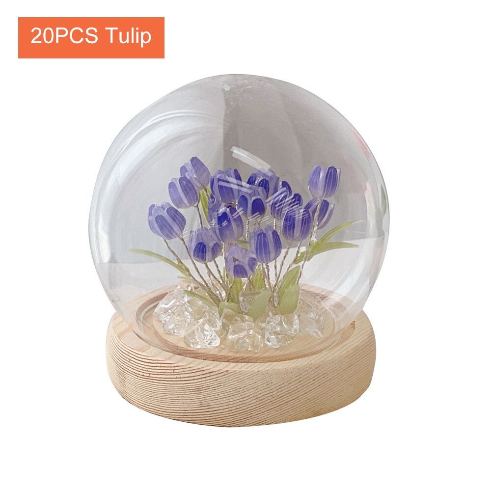VIvolux | Shiny Tulpe Handgemachte Nachttischlampe
