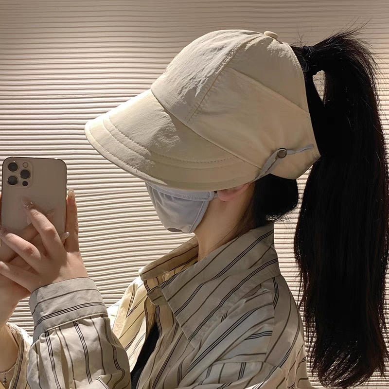 Brehn | Sonnen-sicherer schicker Sommermasken-Halter Hut