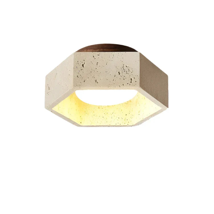 Brehn | Wabi Sabi Travertin LED Deckenlampe