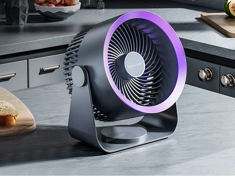 Luna Wand- und Tischventilator – Drahtloser, flüsterleiser USB-C-Ventilator mit 3 Geschwindigkeiten | Brehn