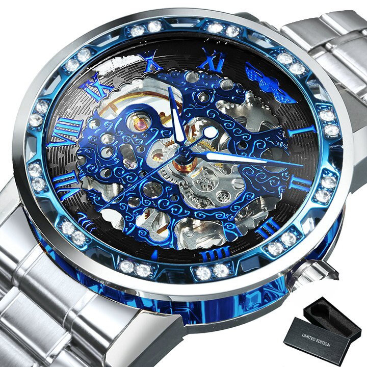 Brehn | Luminescente Mechanische Titan Skeleton Uhr