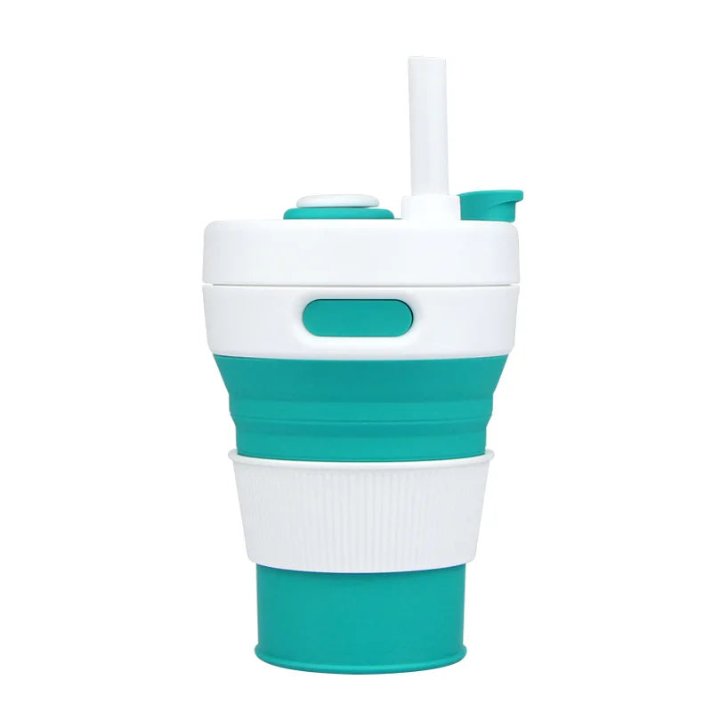 Brehn | Wiederverwendbarer tragbarer Sip-and-Go zusammenklappbarer Becher