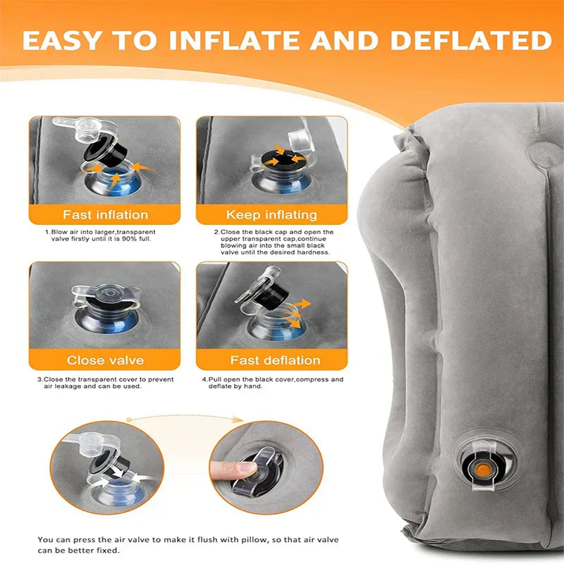 ComfortRest Reisekissen | Ergonomisches Reisekissen für Nacken und Kopf | Kompakt und leicht