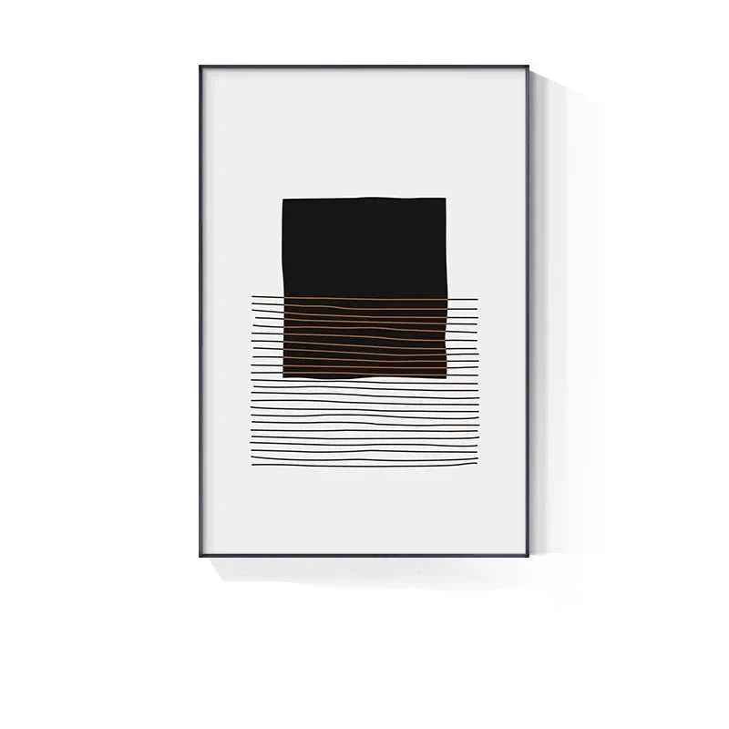 Modern Abstract Blockfarbe Linienkunst Fine Art Leinwanddruck Wandkunst Bilder für Wohnzimmer Esszimmer Kunst für zeitgenössisches Bürointerieur