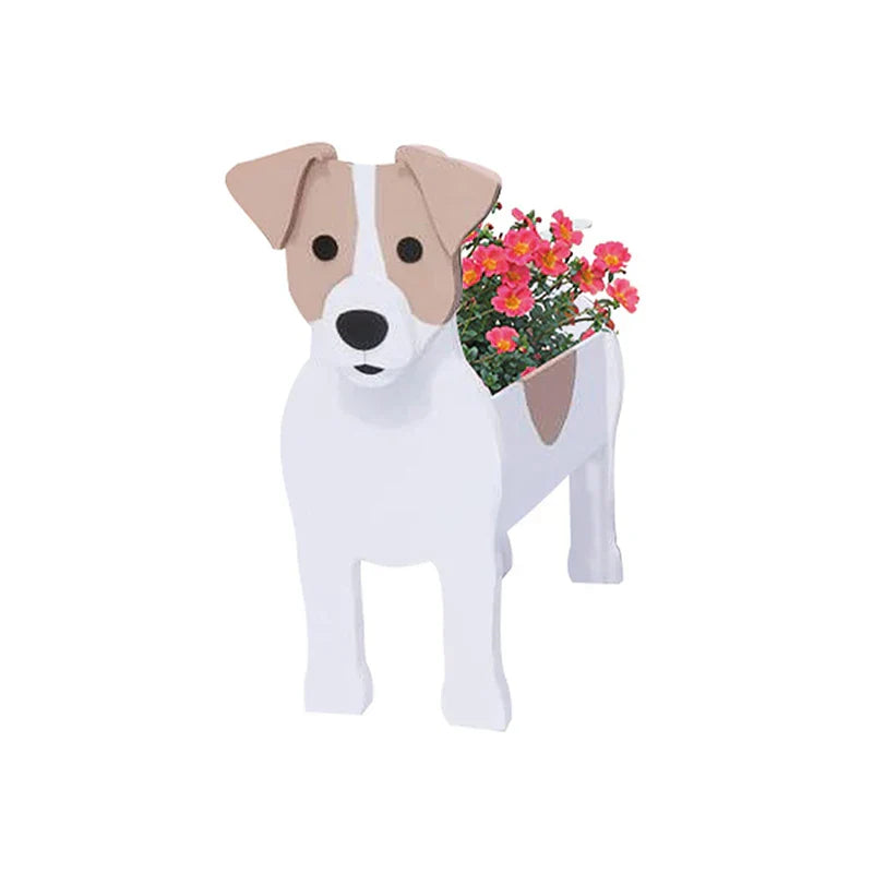 Blumentopf – Pfotenstark – Pflanzgefäß für Hunde – Verschiedene Rassen