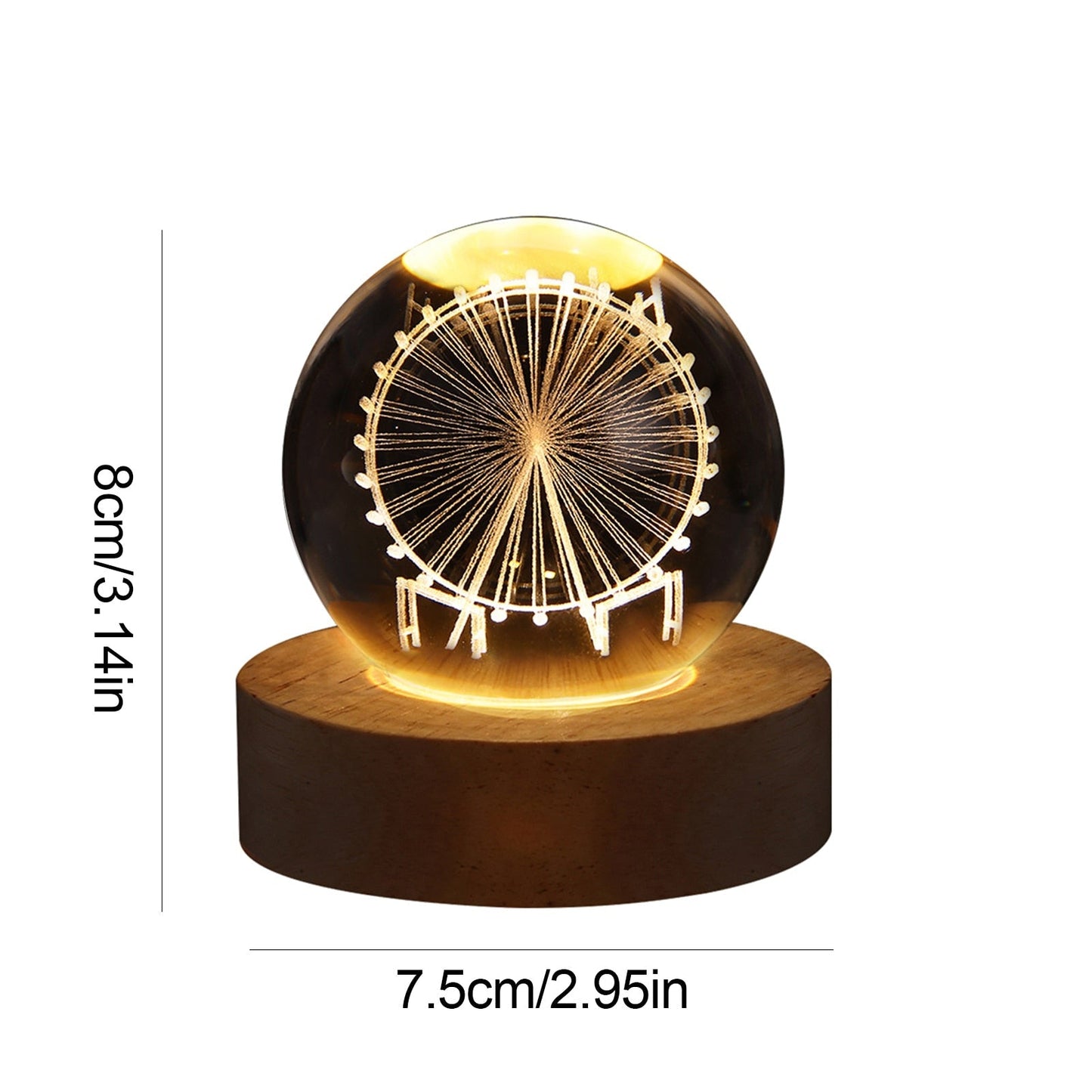 Brehn | Kristall Licht Ball | Einzigartige Dekoration für das Zuhause
