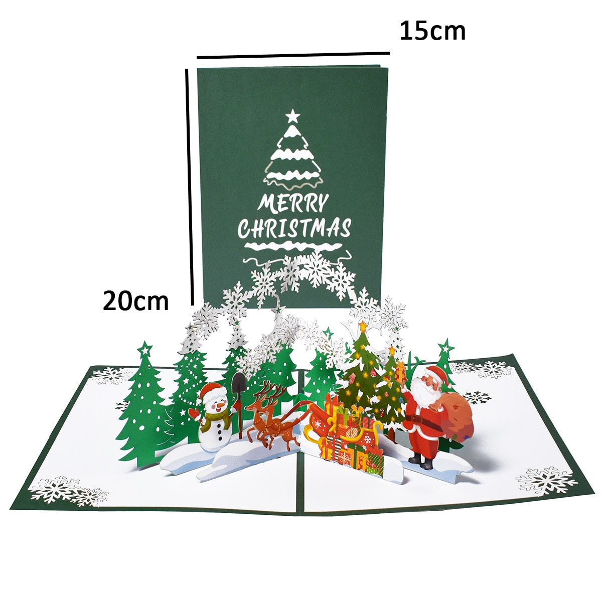 Brehn | 3D Pop-Up Fröhliche Weihnachtsgeschenkkarten