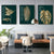 Abstrakte tropische Botanik goldene Blätter Wandkunst Feine Kunst Leinwanddrucke Bilder für Wohnzimmer Esszimmer Licht Luxus Wohnkultur | Brehn