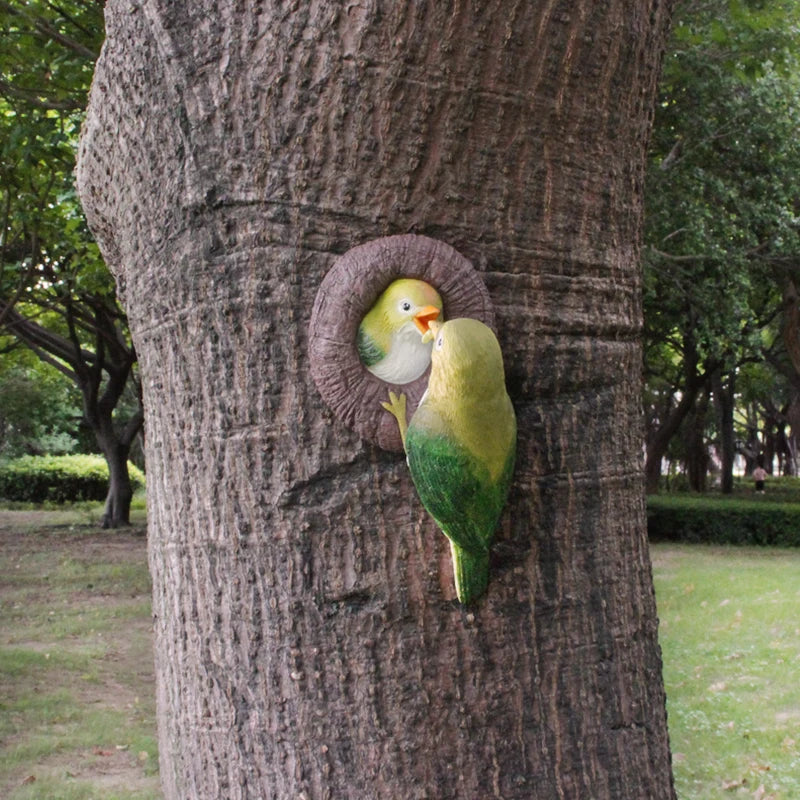 Lovebirds Baum Umarmungs Wanddekoration | Brehn