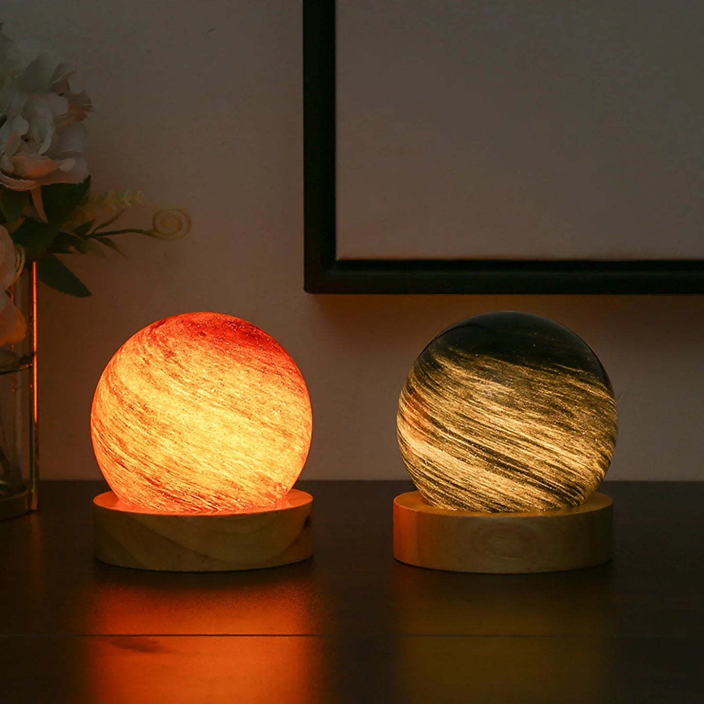 3D Kristallplaneten Atmosphäre Nachtlampe | Brehn