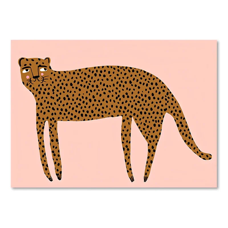 Niedliche Baby Tiere Kinderzimmer Wandkunst Illustrationen Fine Art Leinwanddrucke Gänse Maus Löwe Eisbär Poster Bilder für das Kinderzimmer Wanddekoration | Brehn