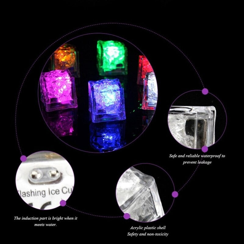 Bunte wasseraktivierte LED-Eiswürfel | Brehn