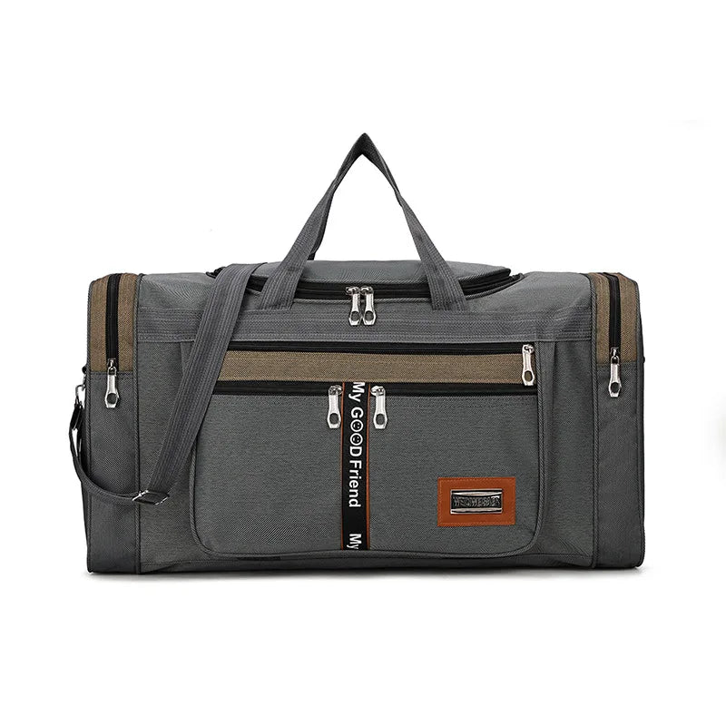 Brehn | Travinero Faltbare Reisetasche Herren | Große Kapazität | Wasserdichte Schultertasche für Geschäftsreisen & Kurztrips | Sport- & Freizeittasche