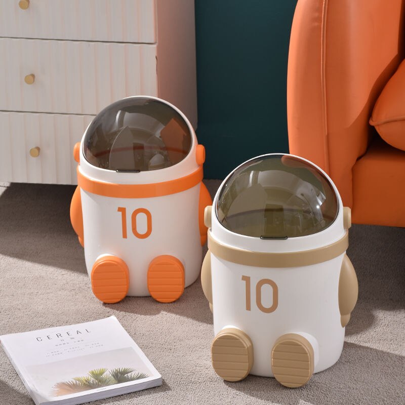 VIvolux | Mini Astronaut Form Niedlicher Büro-Mülleimer