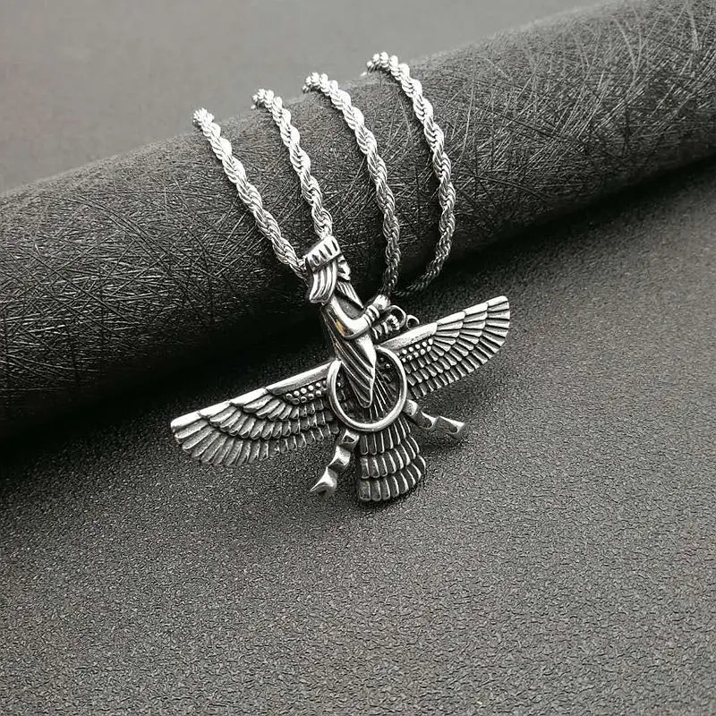 Zoroastrische Faravahar / Ahura Mazda Anhänger-Halsketten