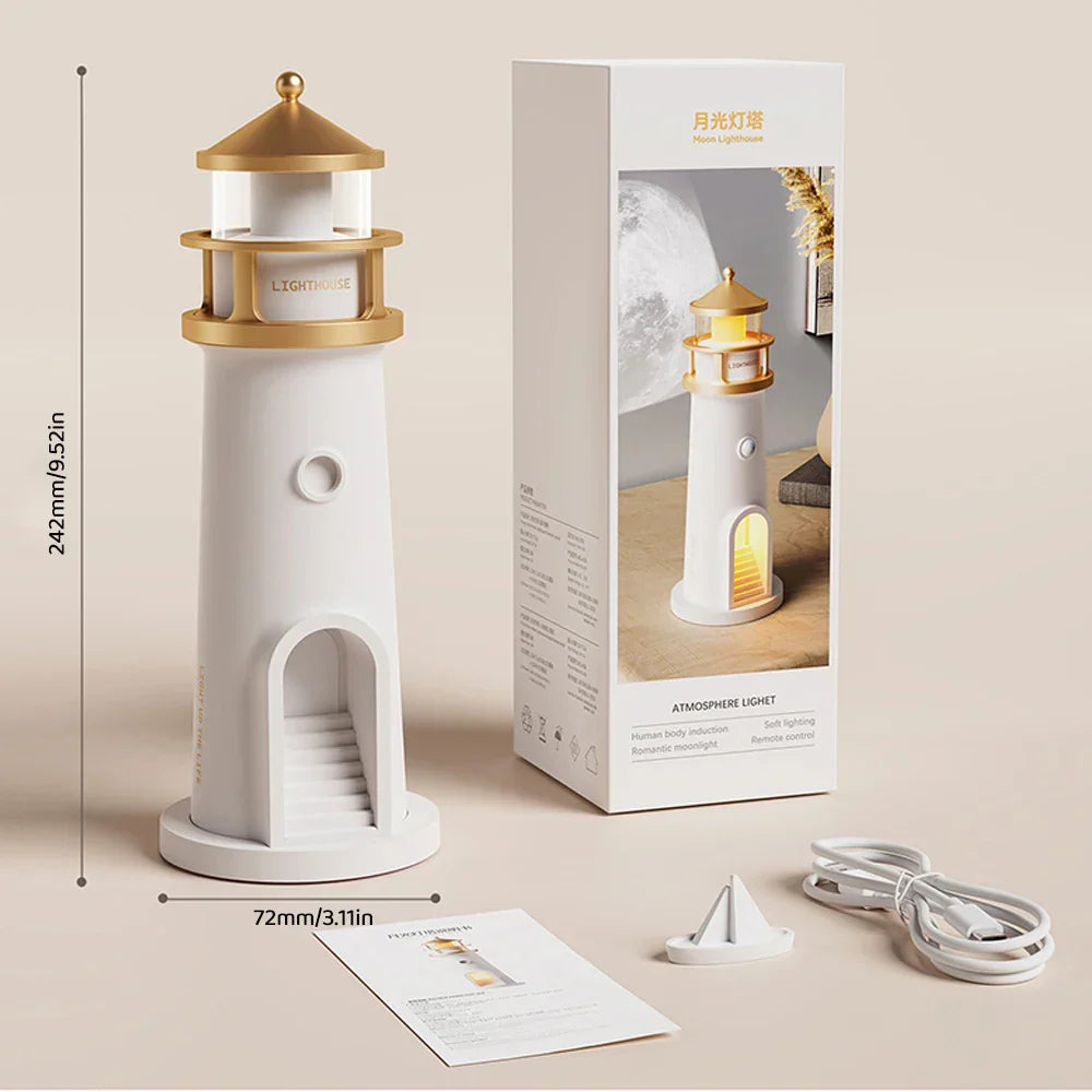 Lighthouse Ambientlichter Brehnuetooth-Musik Dimmbar Projektion | Brehn