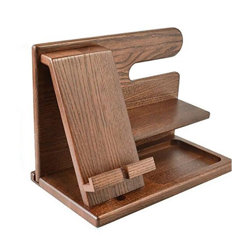 Brehn | Holz Telefon Docking | Perfekter Organizer für Ihre Geräte