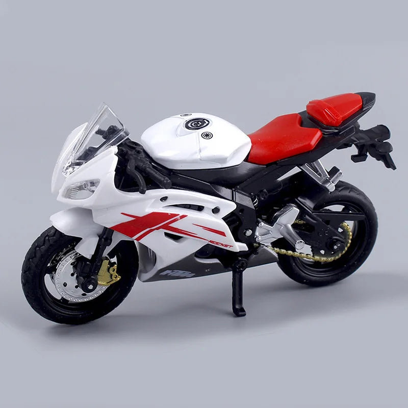 Brehn | 1:18 Maßstab Yamaha R6 Legierungsroller Sportbike Figuren Diecasts Kinder Spielzeug Motorrad Rennmodell Nachbildungen Sammlergeschenk für Jungen