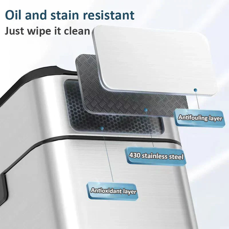 Brehn | Smart Edelstahl Automatischer Sensor Mülleimer