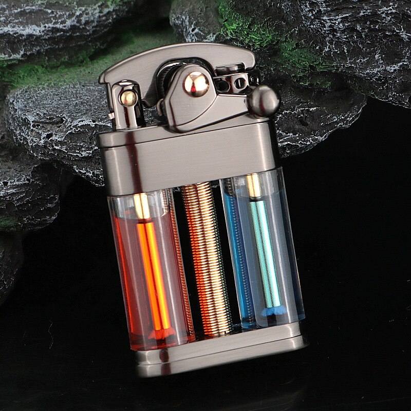 Eleganter Retro Slim Metallfeuerzeug | Brehn