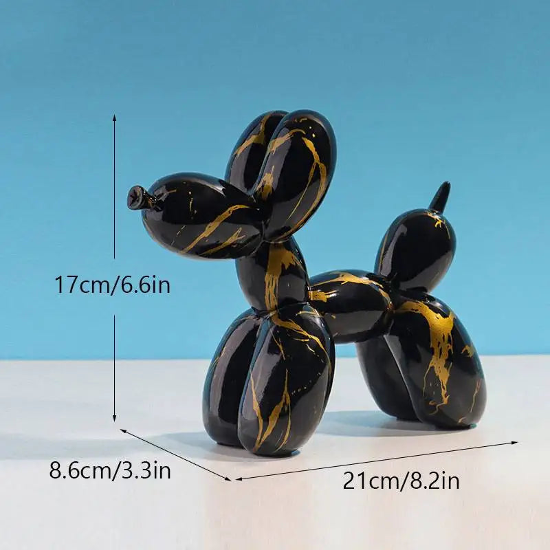Bunte Ballonhund Figuren Künstlerische Graffiti Statuen für das Wohnzimmer Couchtisch Süße Trendige Ornamente für die Schreibtischdekoration | Brehn