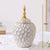 Brehn | Elegante Keramikvase mit goldenen Akzenten