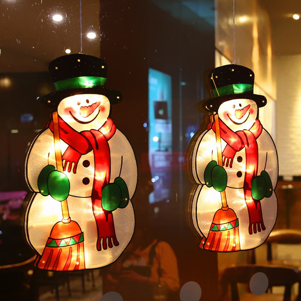 Brehn | Blinkende Weihnachtsdeko Fensterhängende Lichter