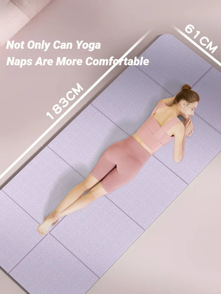 Brehn | YogaMat FlexFold | Faltbar & Lightweight | Doppelseitige Rutschsicherheit | Umweltfreundliches TPE