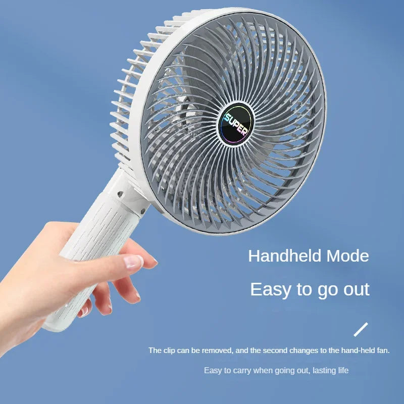 Brehn | Clip-on tragbarer kompakter USB wiederaufladbarer Ventilator