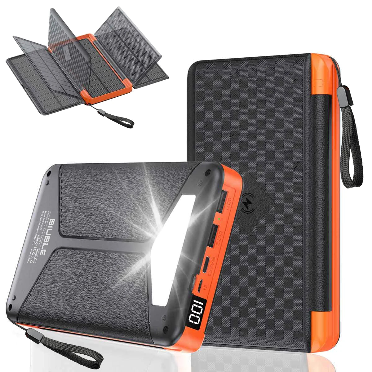Brehn | Solar Schnellladung Ultra-Großkapazität Tragbare Powerbank