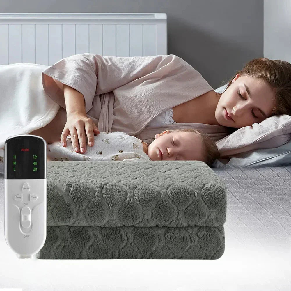 Doppellagiger Heizteppich – Elektrische Wärmematte Lagen für Extra Komfort und Wärme, Ideal für Bett und Sofa, Energiesparend | Brehn