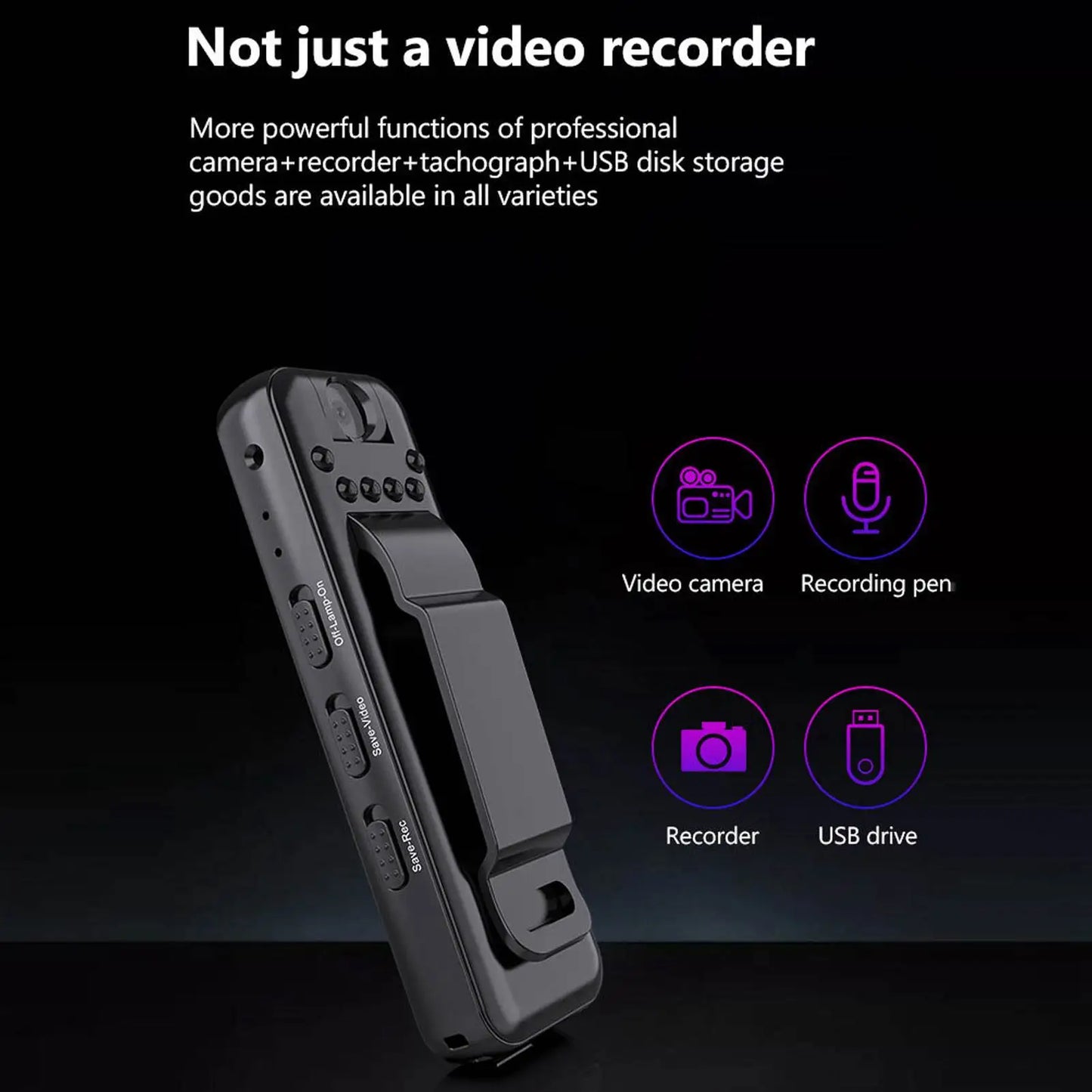 Pocket Spy Mini Clip-On Video Recorder Kamera