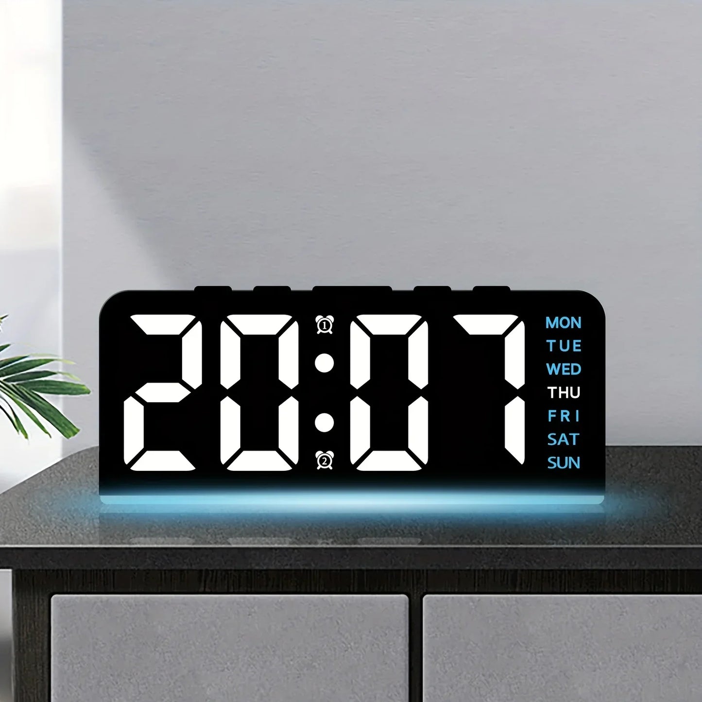 Modern LED Alle Woche Anzeige Nachtlampe Wecker | Brehn