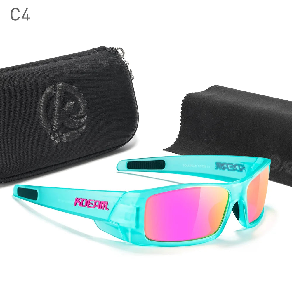 Photochrome Sonnenbrille Schwarzer Rahmen mit Etui | Brehn