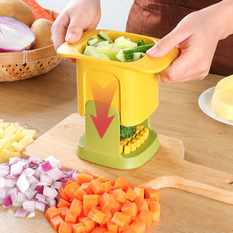 ChopMaster – Multifunktionaler Gemüseschneider & Pommes-Schneider mit Handdruckmechanismus | Brehn