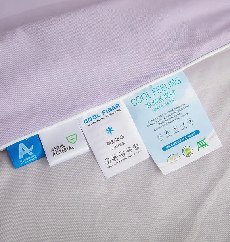 Air Condition Sommerdecke — Pure Color Eis-Seide Kühlende Decke, Leicht & Glatt Twin/Kingsize Bettdecke | Brehn