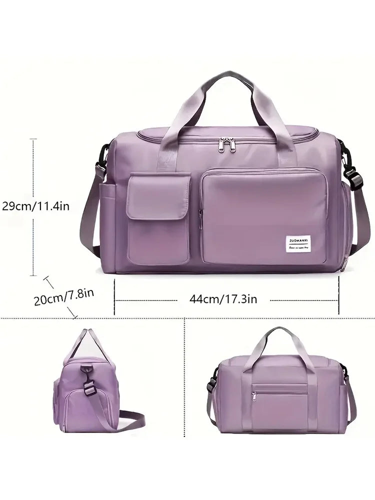 Brehn | Viontera Reisetasche Damen | 35L Weekender mit Schuhfach | Wasserabweisend & Flugtauglich | Sport- & Fitness-Tasche