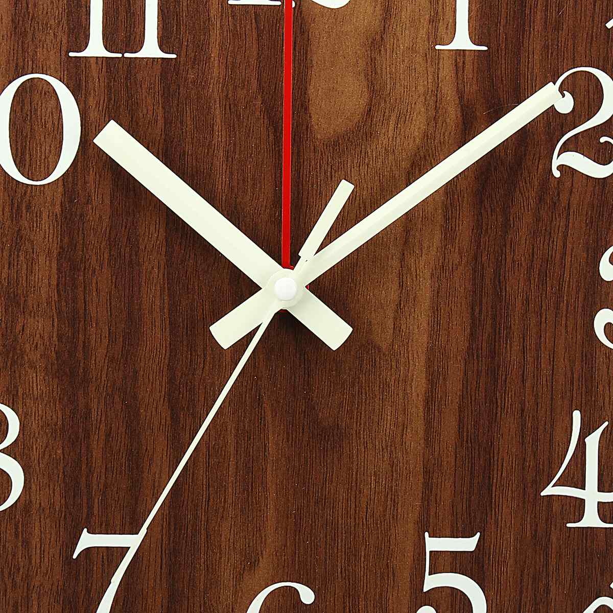 Brehn | Nordisches Luminöses Holz Stille Wanduhr