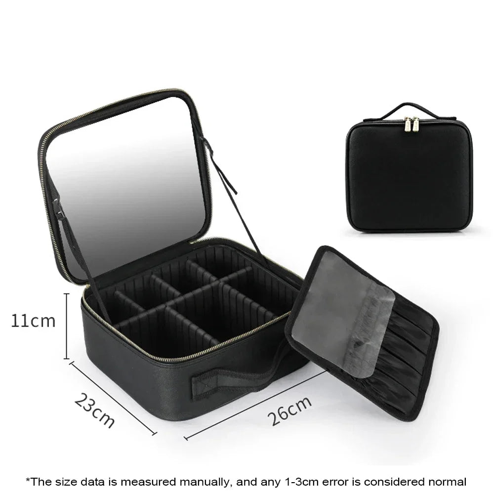 Brehn | LED Spiegel Reise Makeup Organizer Tasche