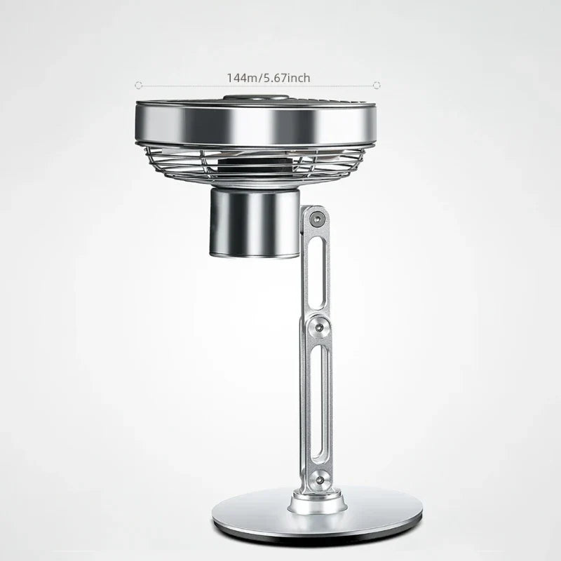 Brehn | Höhenverstellbarer Standfuß Kompakt Turbo Mini Tischventilator