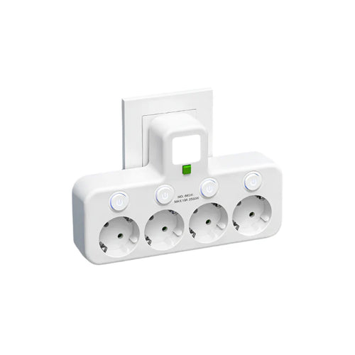 Brehn | Mehrfachsteckdose VOLTRIQ ProLine | 3–4 Steckplätze + 2× USB & 1× Typ-C | 2500 W | Überspannungsschutz & Kontrollschalter