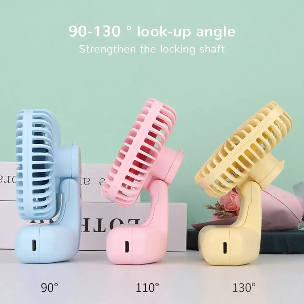 Mini Handheld USB Ventilator: Tragbare Drei-Geschwindigkeits-Kühlung für Auto, Zuhause, Büro und den Einsatz im Freien - Leises und einfaches Design | Brehn