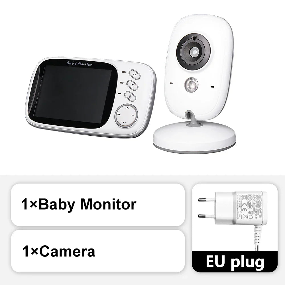 3,5-Zoll-Video-Babyphone mit Nachtsicht, Temperaturanzeige und Zwei-Wege-Audio