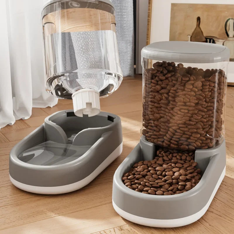 PET 3.8L Automatischer Schwerkraft-Tierfutterspender oder Wasserspender
