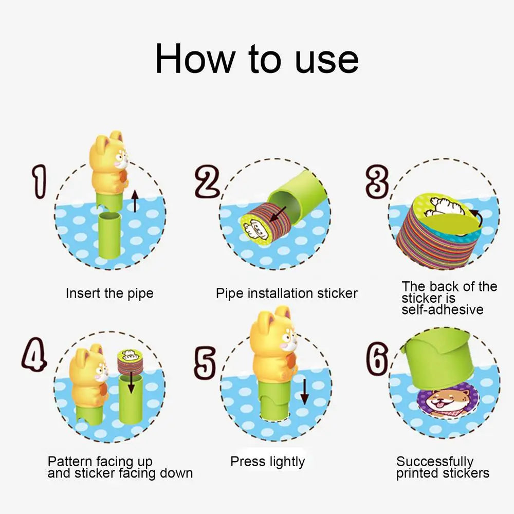 Brehn | Wasserdicht Unbegrenzter Spaß Kinder Sticker Stempel Set