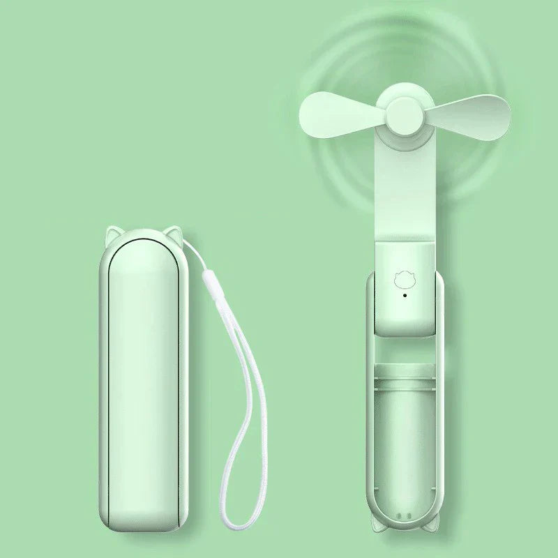 Faltbarer Mini-Handventilator mit Powerbank und Armband – FrisMee 2-in-1 | Brehn